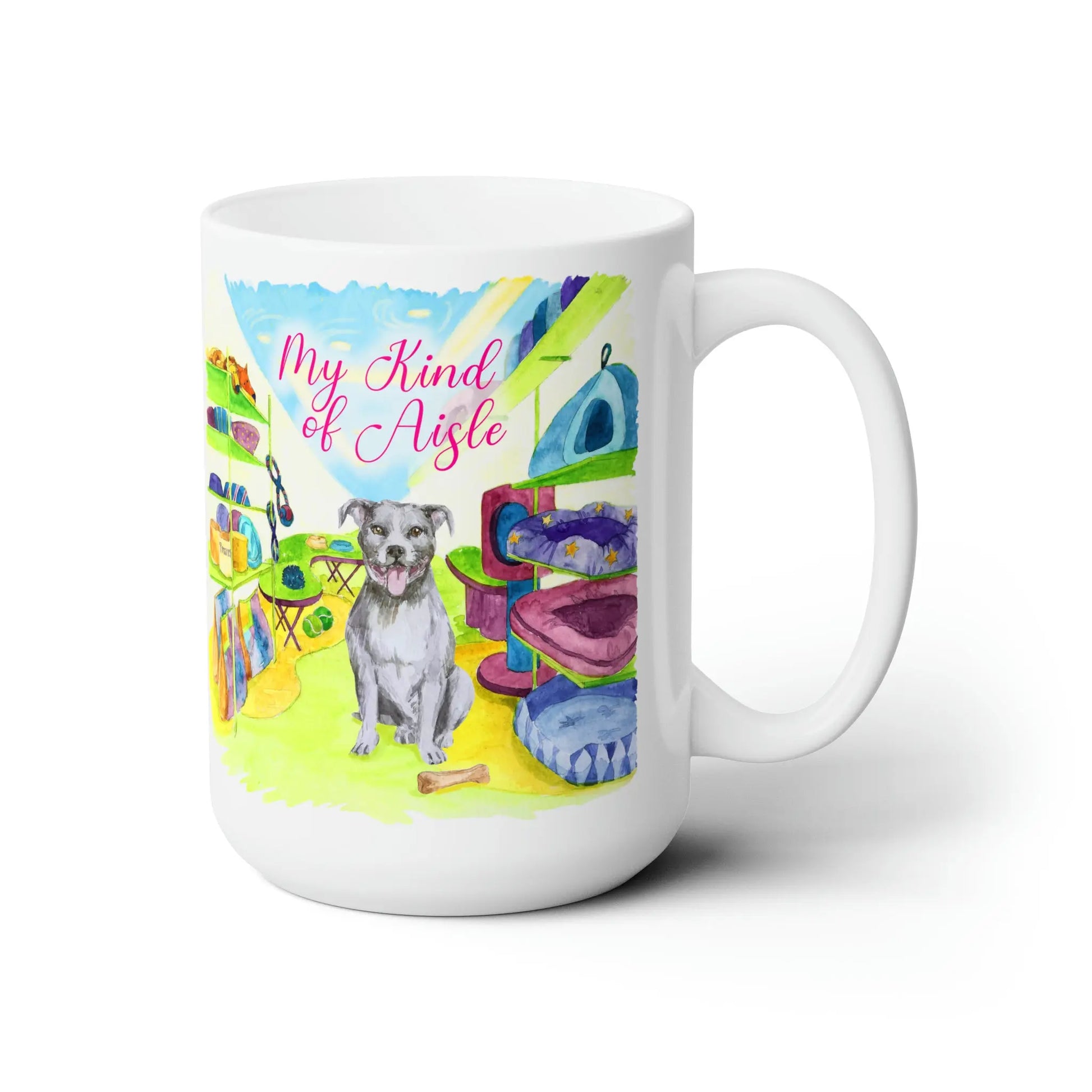 Empowerment Coffee Mug, Inspiring Women's Pet Pit Bull Cup, 15 oz My Kind of Aisle