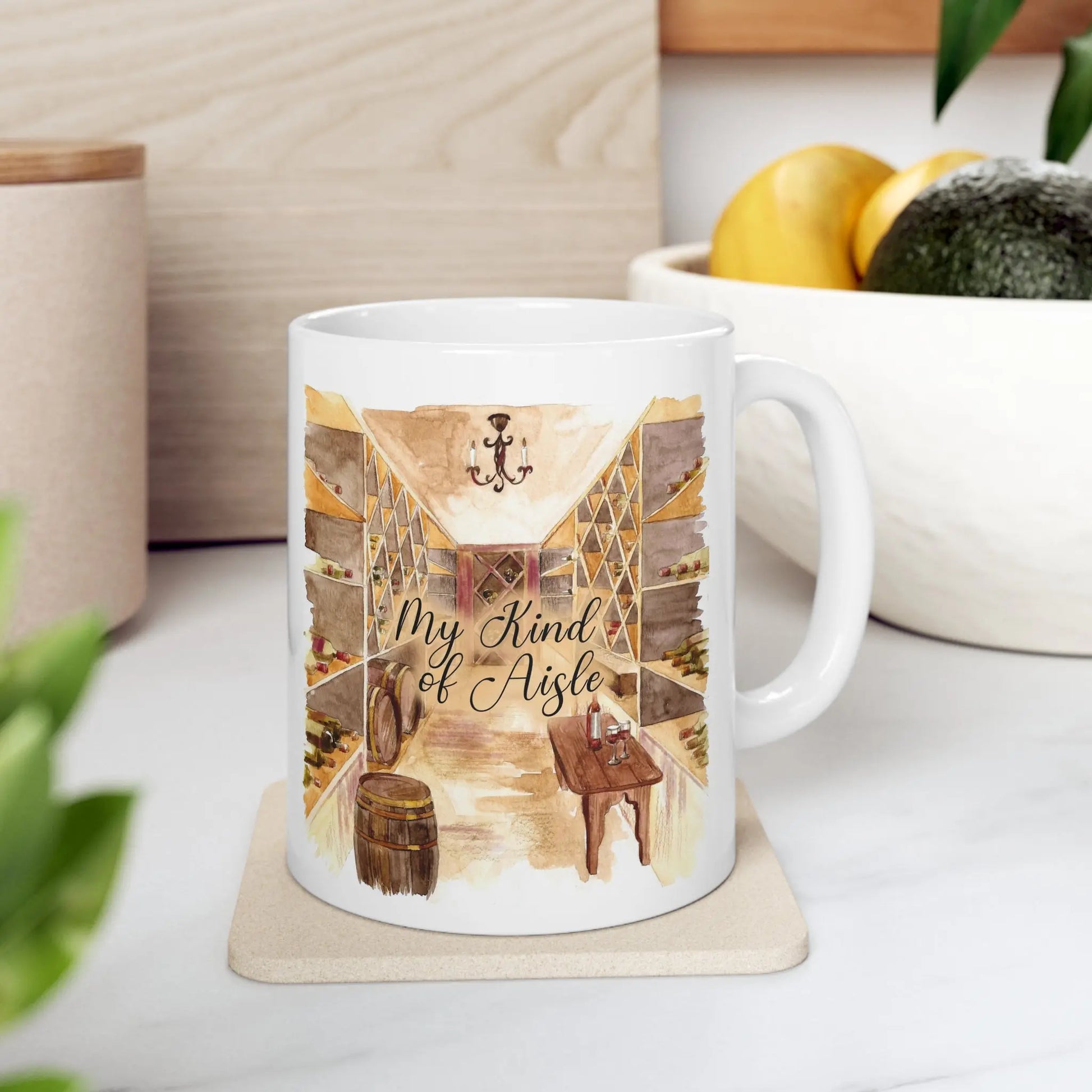 Empowerment Coffee Mug, Inspiring Women's Wine Cup, 11 oz My Kind of Aisle