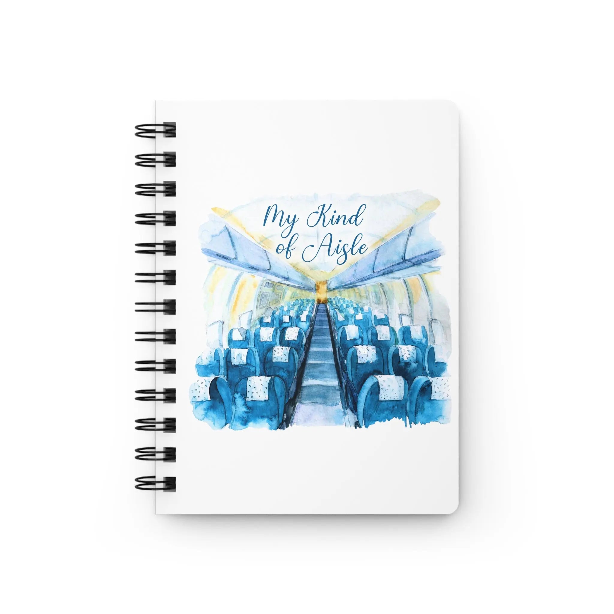 Empowerment Journal, Inspiring Women's Airplane Travel, 5x7, 150 Pages, Blue Printify
