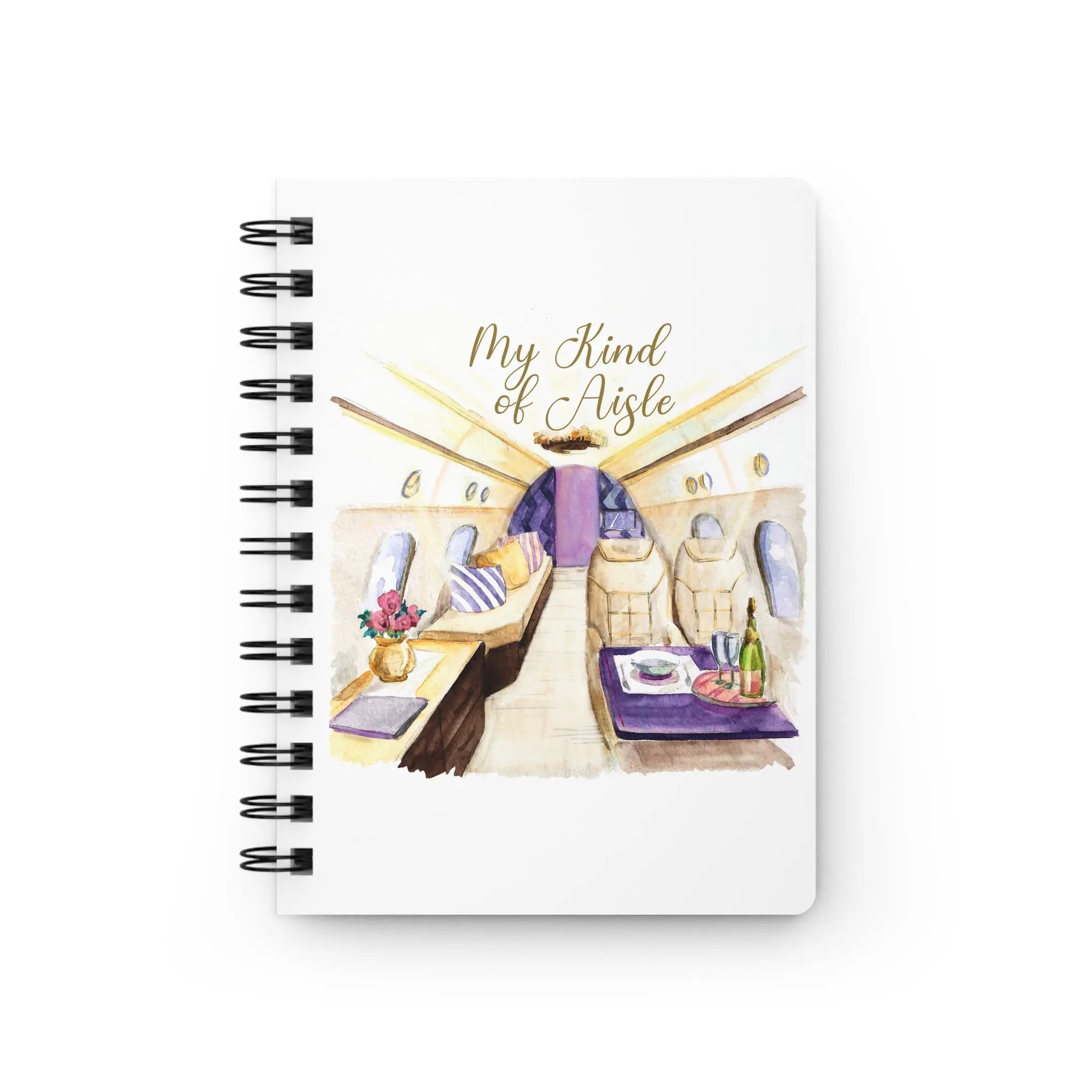Empowerment Journal, Inspiring Women's Luxury Private Jet Airplane, 5x7 150 Page My Kind of Aisle