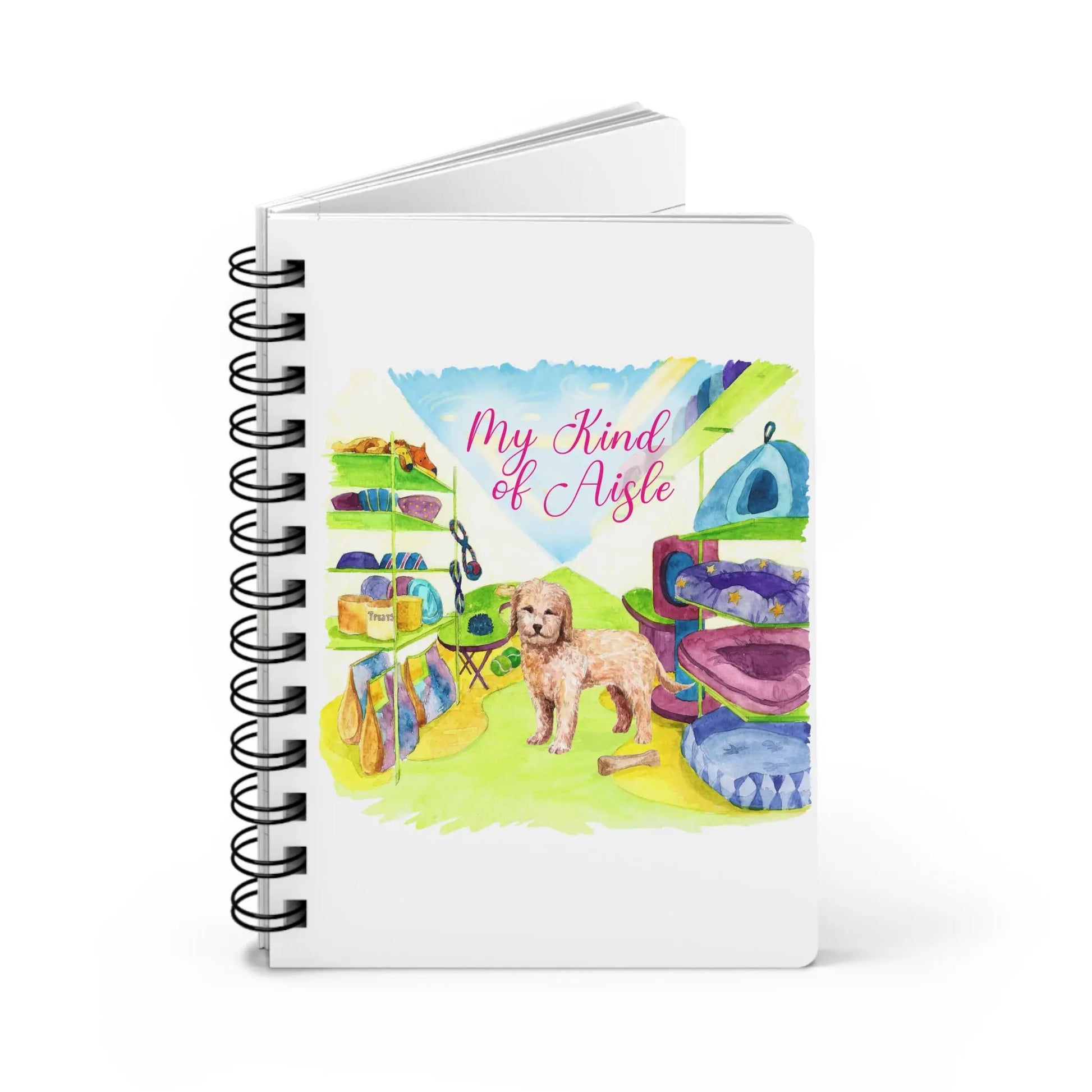 Empowerment Journal, Inspiring Women's Pet Golden Doodle, 5x7, 150 pages My Kind of Aisle