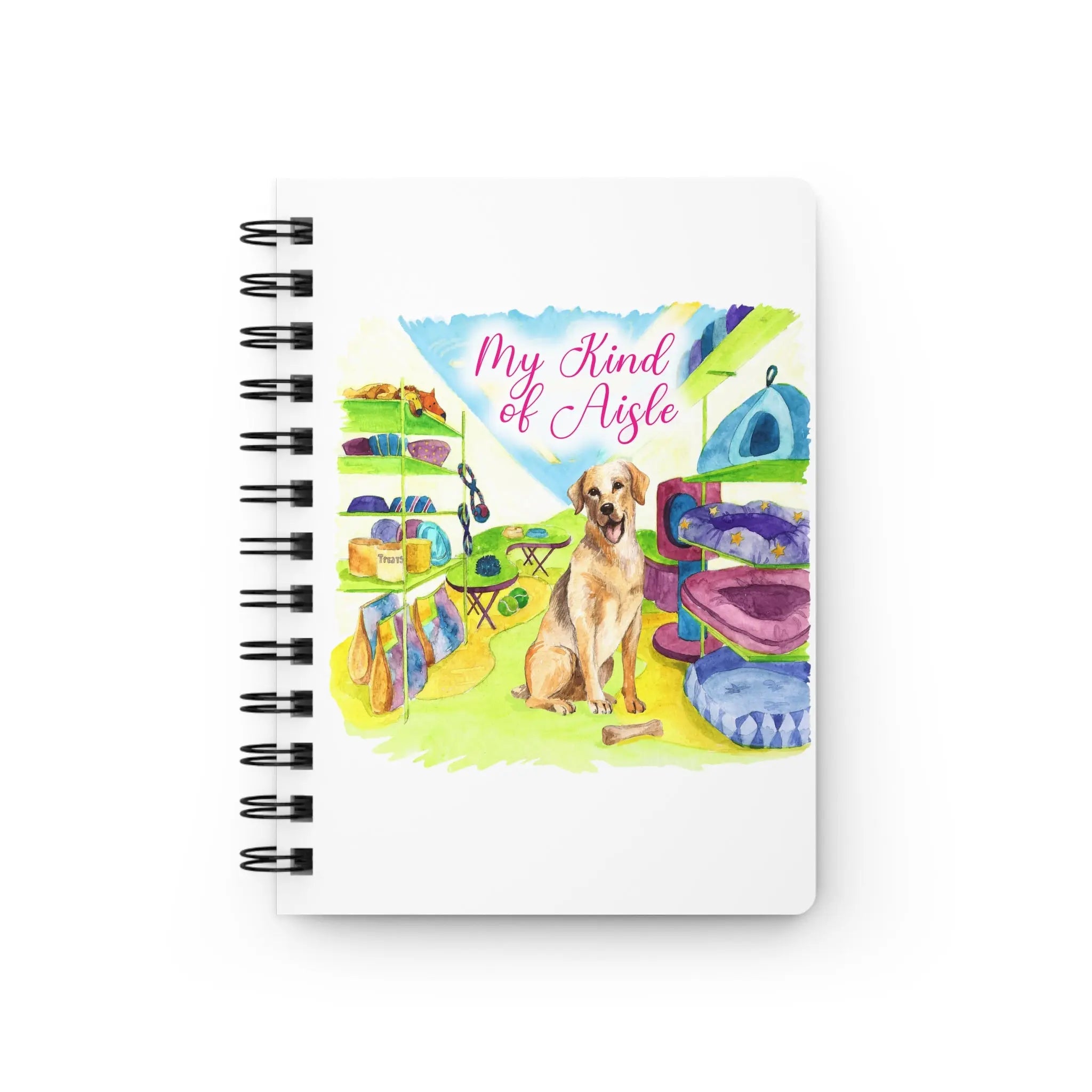 Empowerment Journal, Inspiring Women's Pet Yellow Lab, 5x7, 150 pages My Kind of Aisle