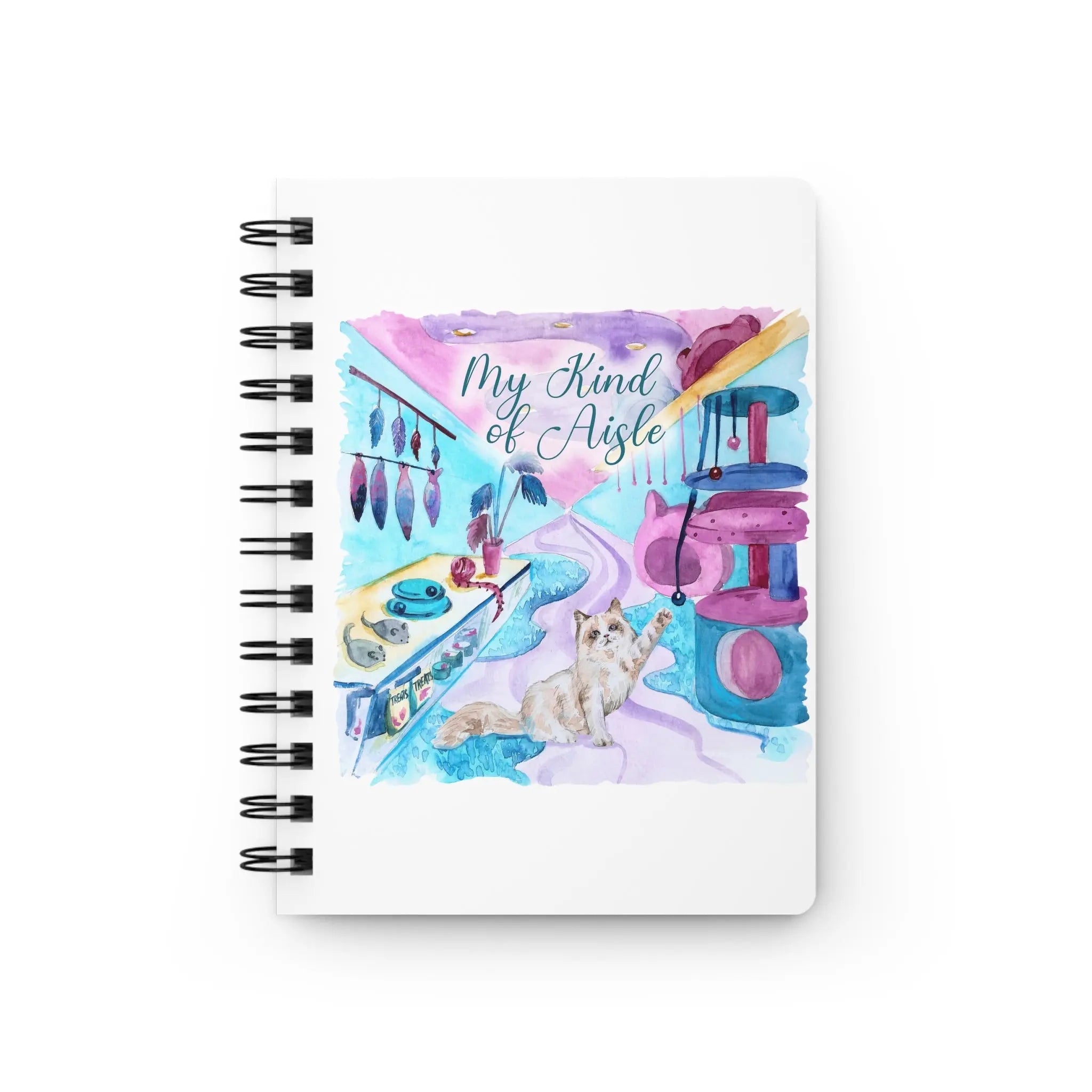 Empowerment Journal, Whimsical Ragdoll Cat, Inspiring Women's Pet, 5x7, 150  pages My Kind of Aisle