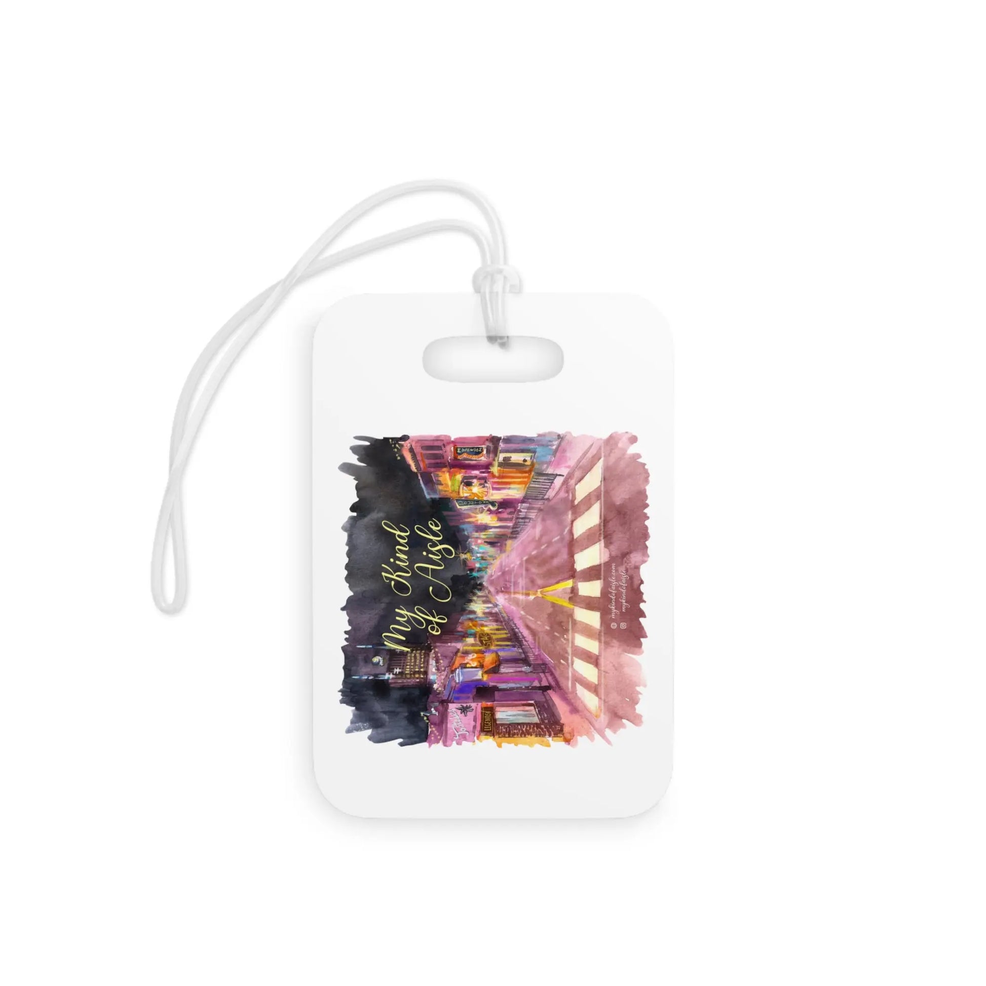 Empowerment Luggage Tag, Inspiring Downtown Nashville Travel Bag Accessory Printify