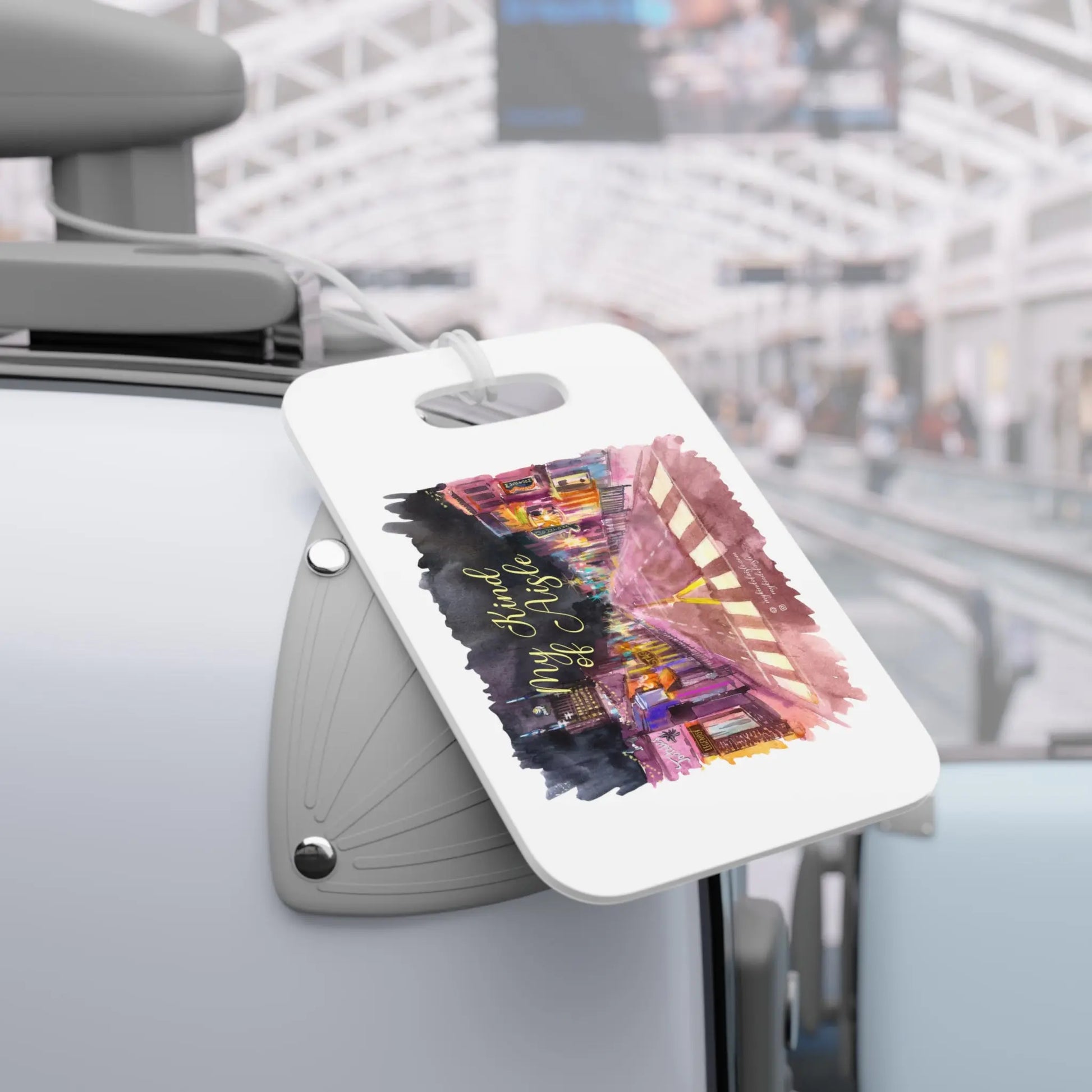 Empowerment Luggage Tag, Inspiring Downtown Nashville Travel Bag Accessory Printify