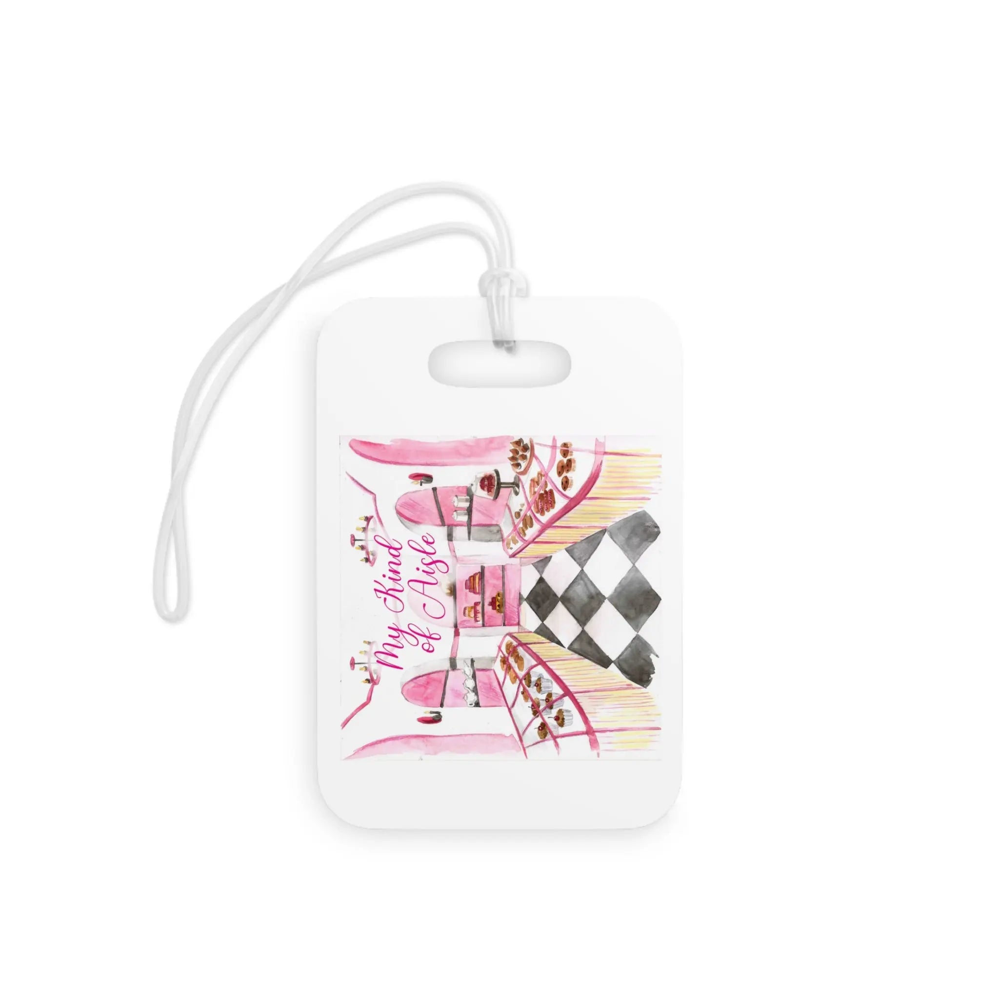 Empowerment Luggage Tag, Inspiring Women's Bakery Travel Bag Accessory My Kind of Aisle