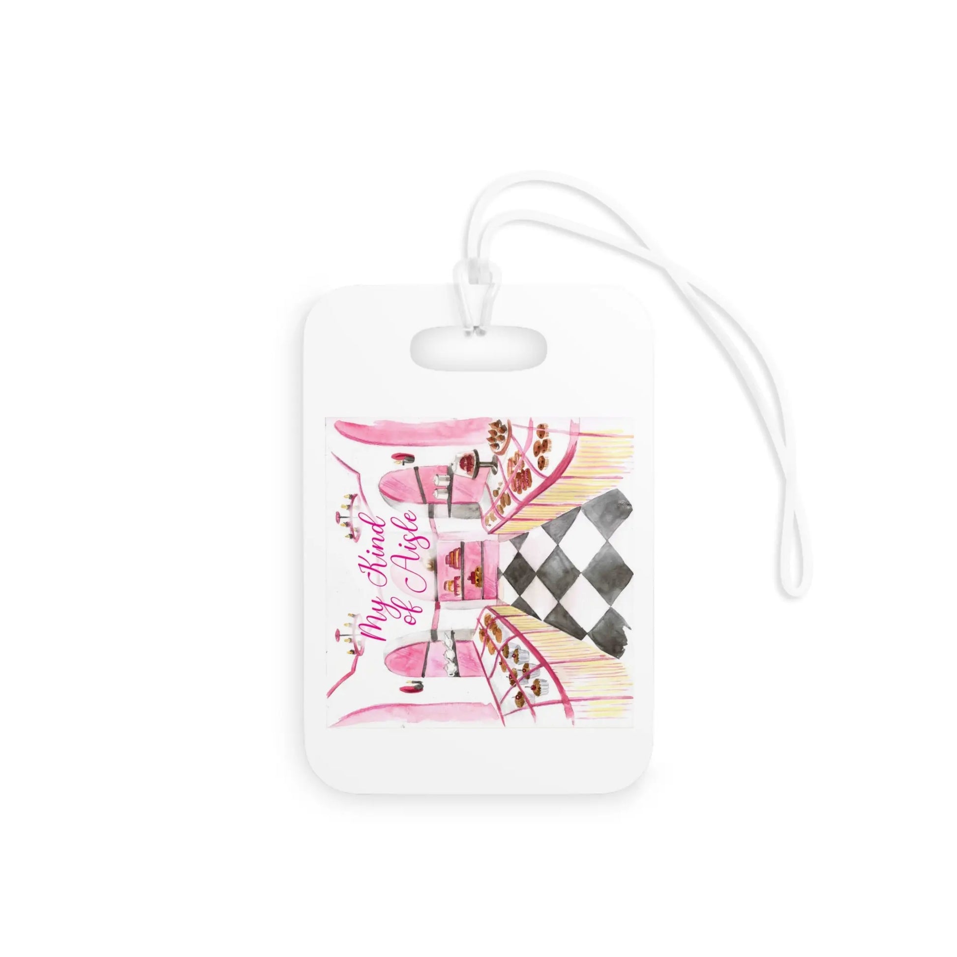 Empowerment Luggage Tag, Inspiring Women's Bakery Travel Bag Accessory My Kind of Aisle