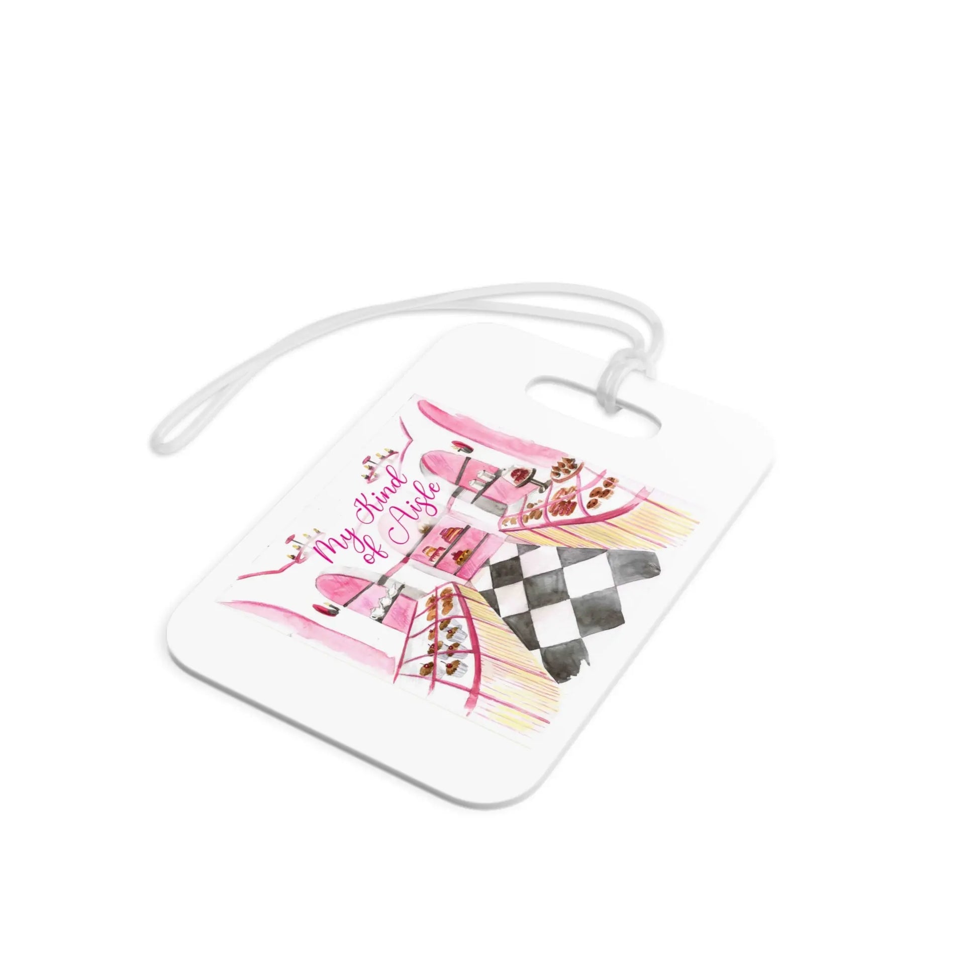 Empowerment Luggage Tag, Inspiring Women's Bakery Travel Bag Accessory My Kind of Aisle