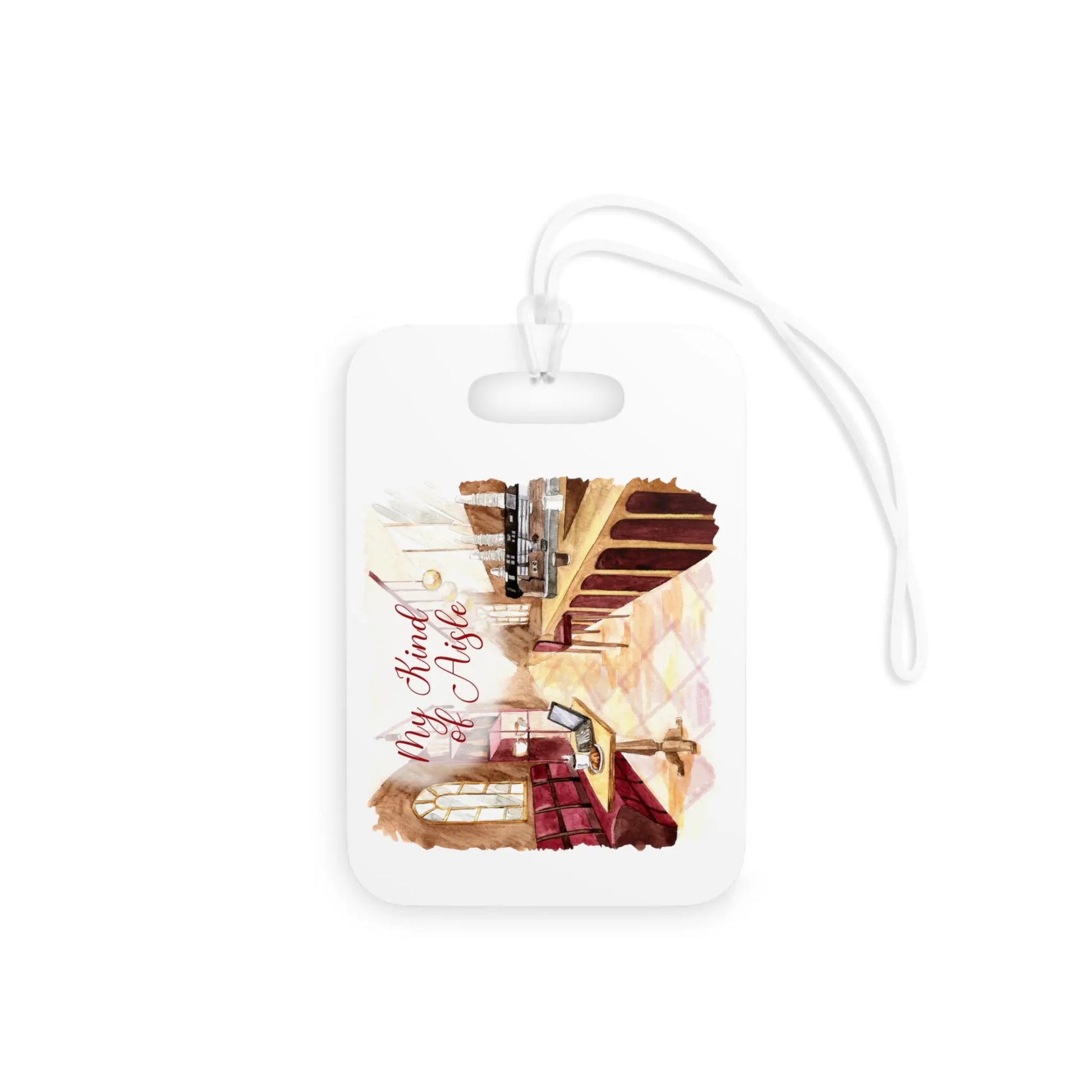 Empowerment Luggage Tag, Inspiring Women's Chic Coffee Shop Travel Accessory My Kind of Aisle