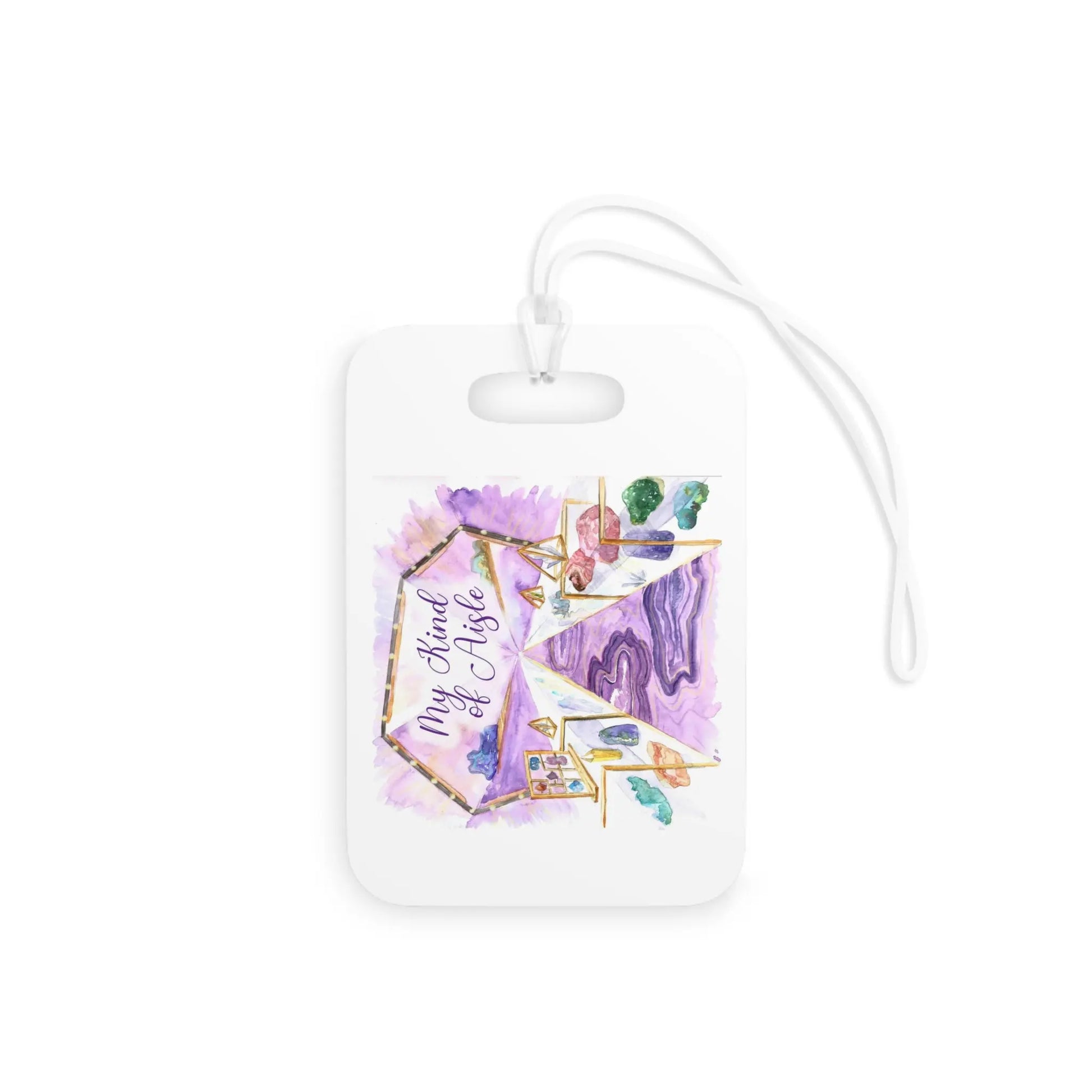 Empowerment Luggage Tag, Inspiring Women's Crystal Shop Travel Bag Accessory My Kind of Aisle