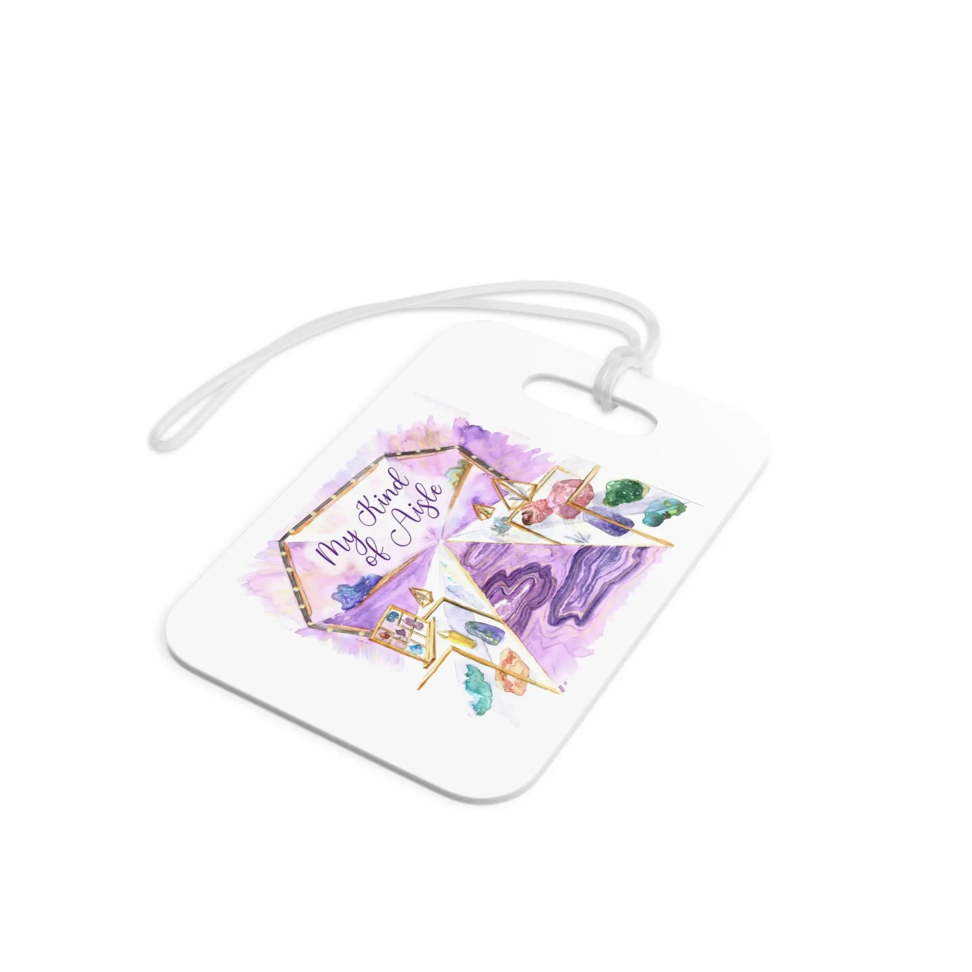 Empowerment Luggage Tag, Inspiring Women's Crystal Shop Travel Bag Accessory My Kind of Aisle