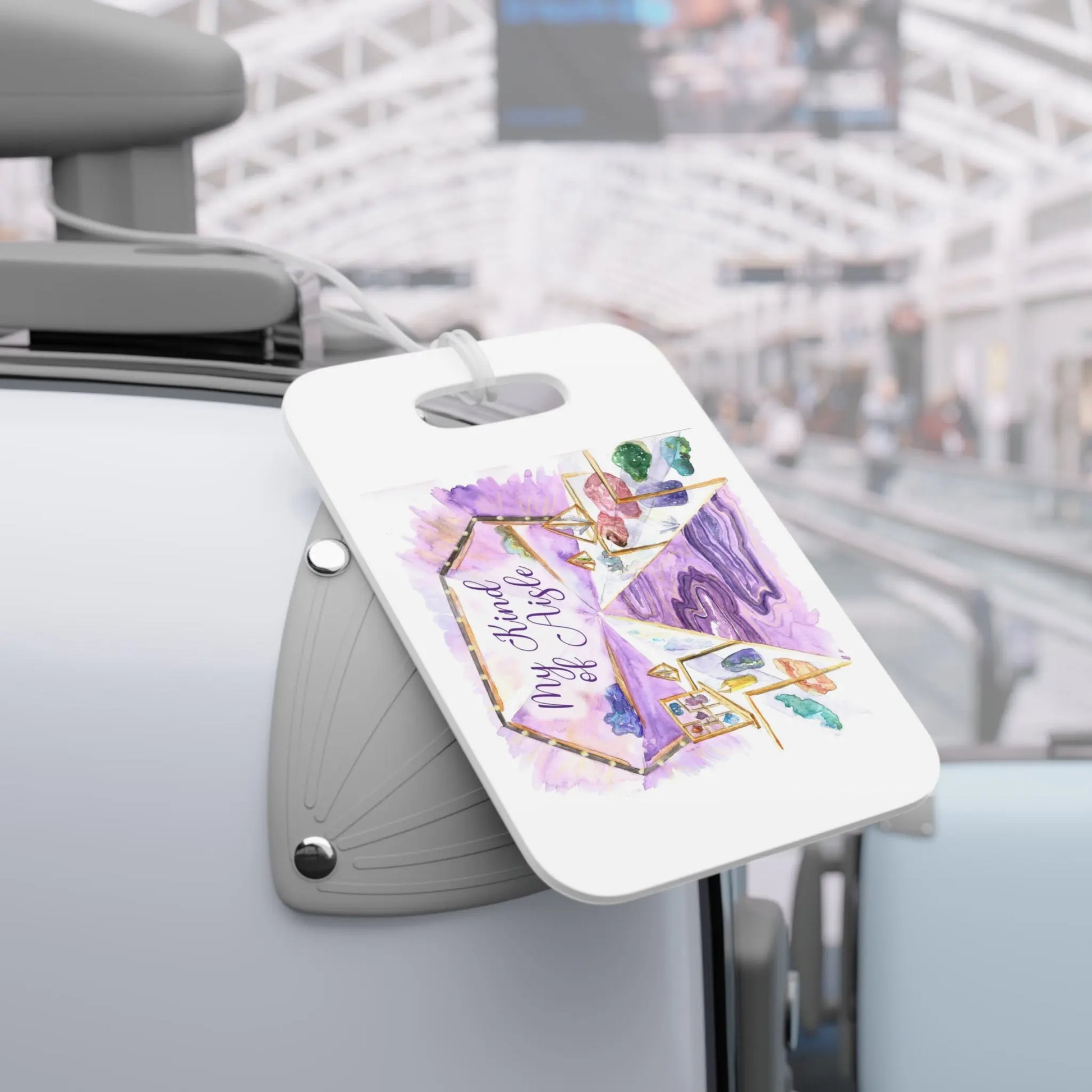 Empowerment Luggage Tag, Inspiring Women's Crystal Shop Travel Bag Accessory My Kind of Aisle