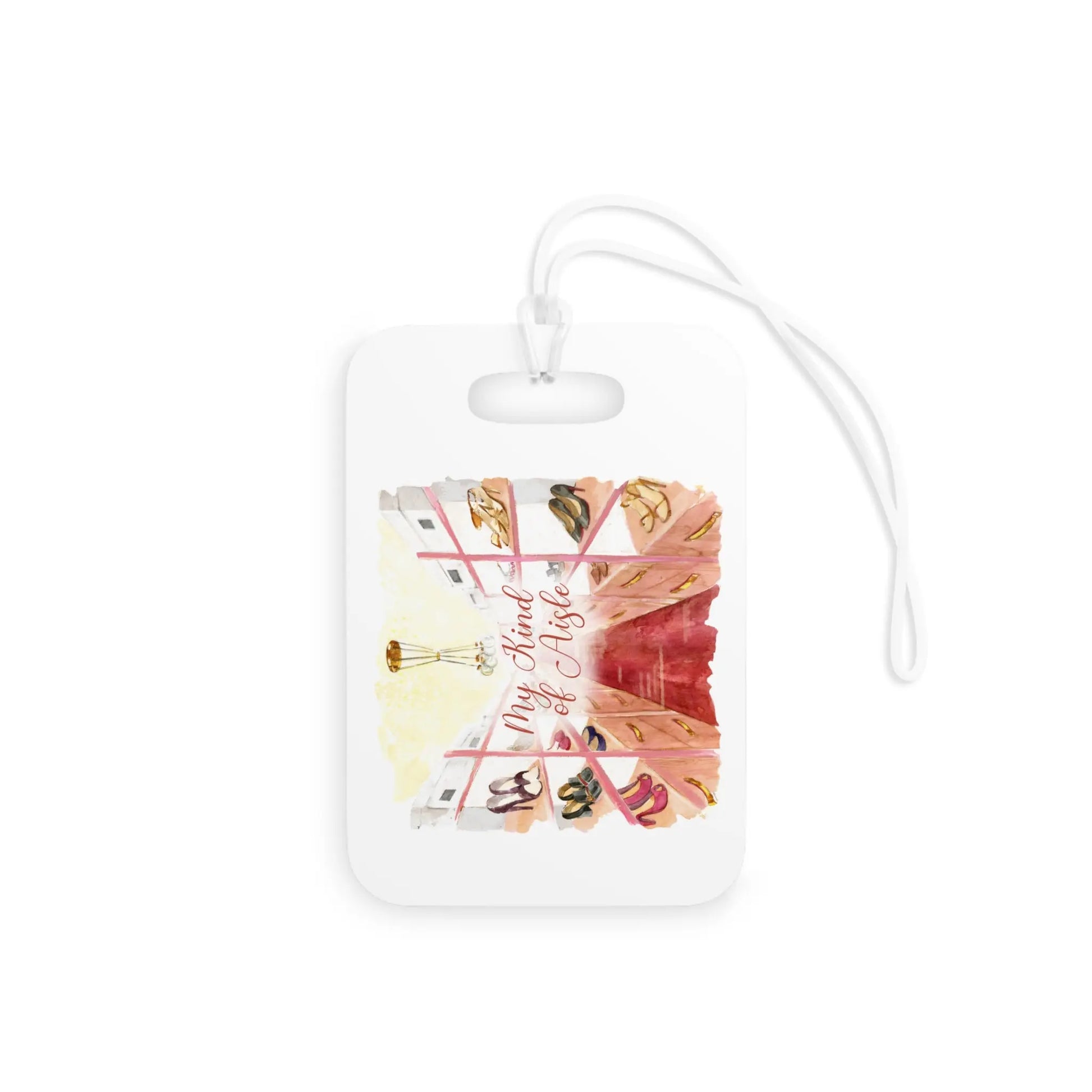 Empowerment Luggage Tag, Inspiring Women's High End Shoe Aisle Travel Accessory My Kind of Aisle
