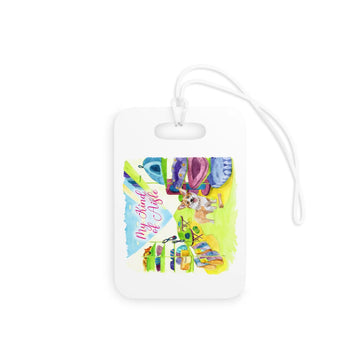 Empowerment Luggage Tag, Inspiring Women's Pet Corgi Travel Bag Accessory
