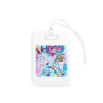 Empowerment Luggage Tag, Inspiring Women's Pet Maine Coon Travel Bag Accessory