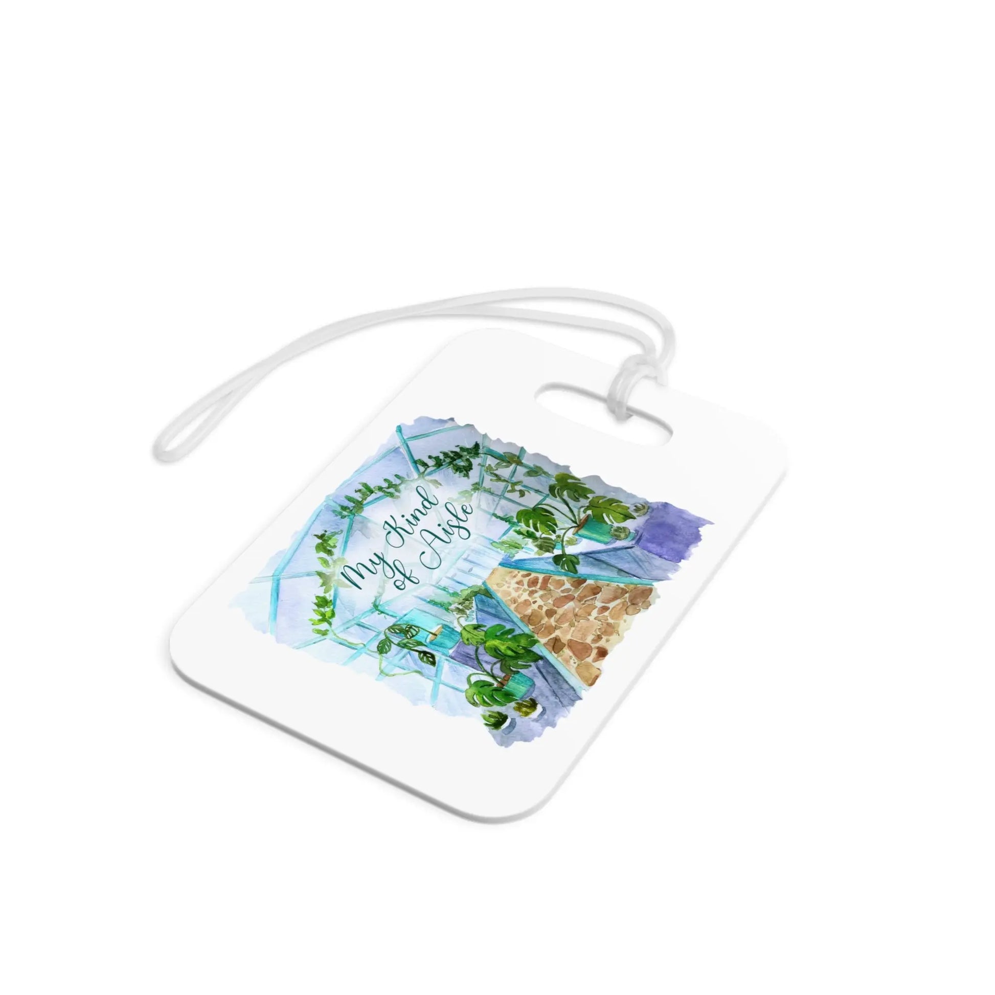 Empowerment Luggage Tag, Inspiring Women's Plant Store Travel Bag Accessory My Kind of Aisle