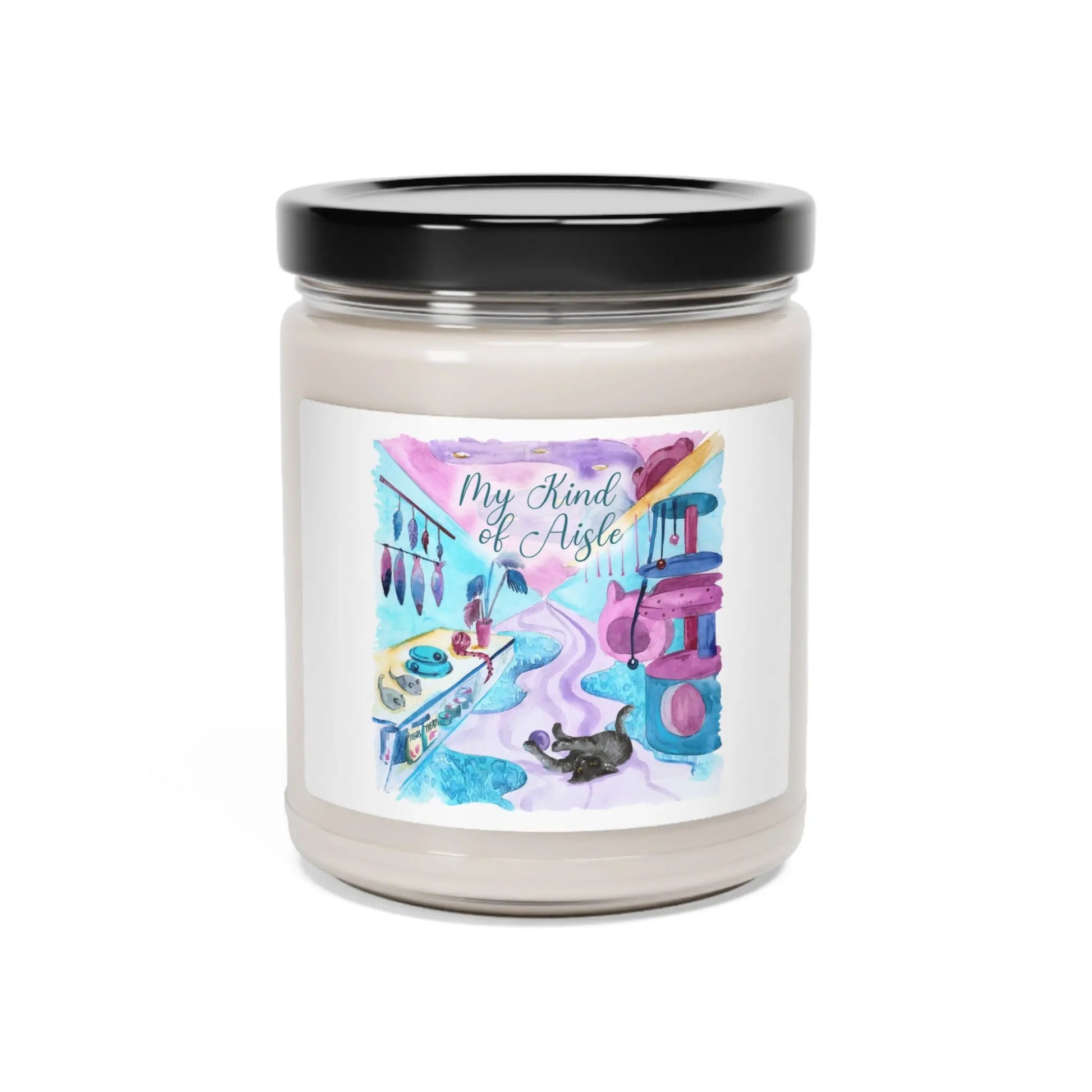 Empowerment Scented Candle, Black Cat, Inspiring Women's Pet Printify