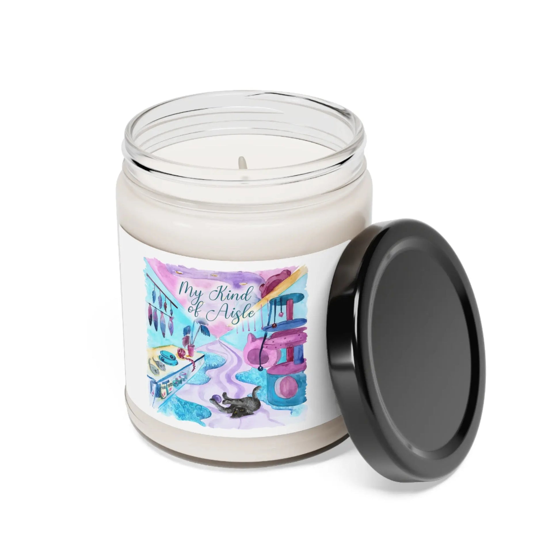 Empowerment Scented Candle, Black Cat, Inspiring Women's Pet Printify