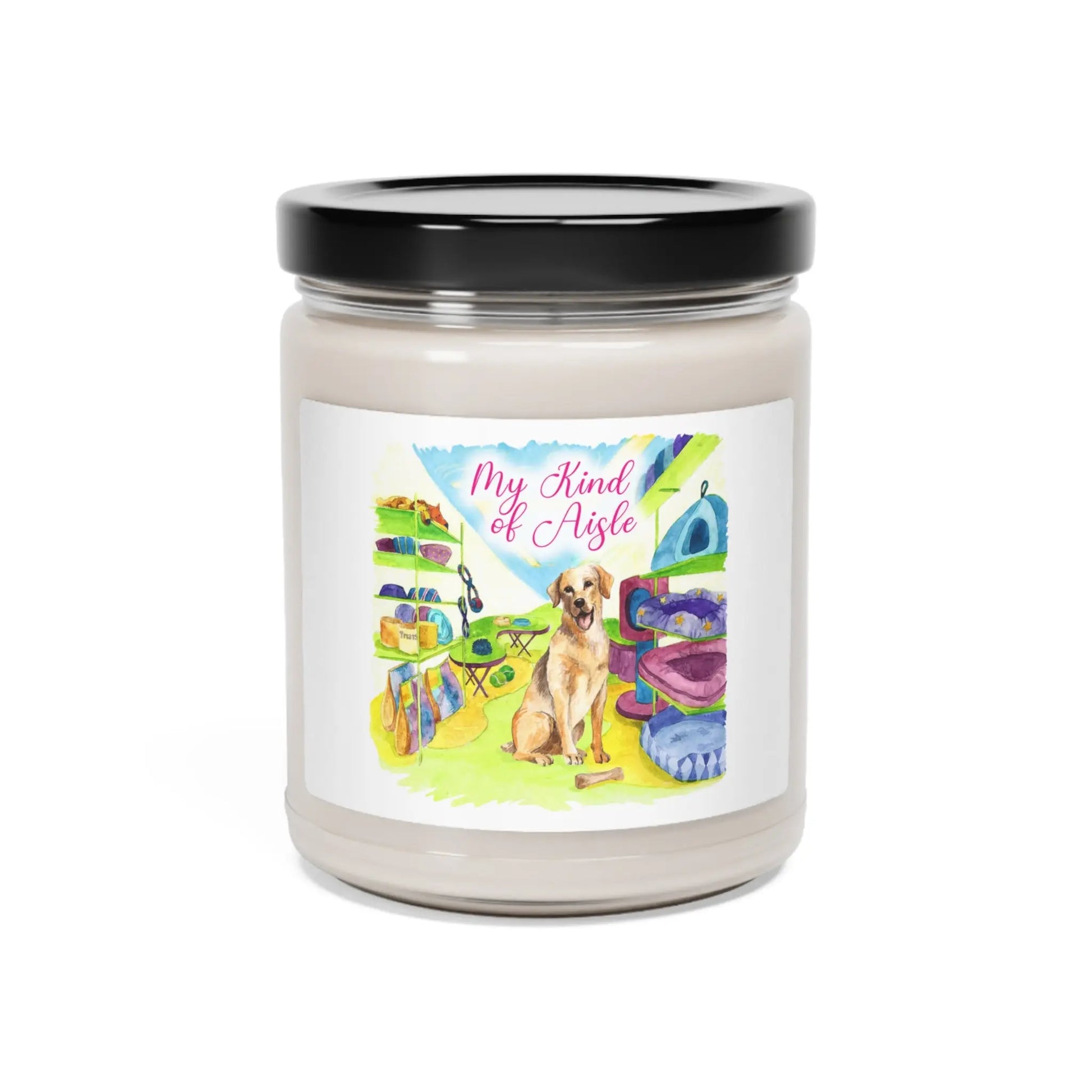 Empowerment Scented Candle, Yellow Lab Dog, Inspiring Women's Pet My Kind of Aisle