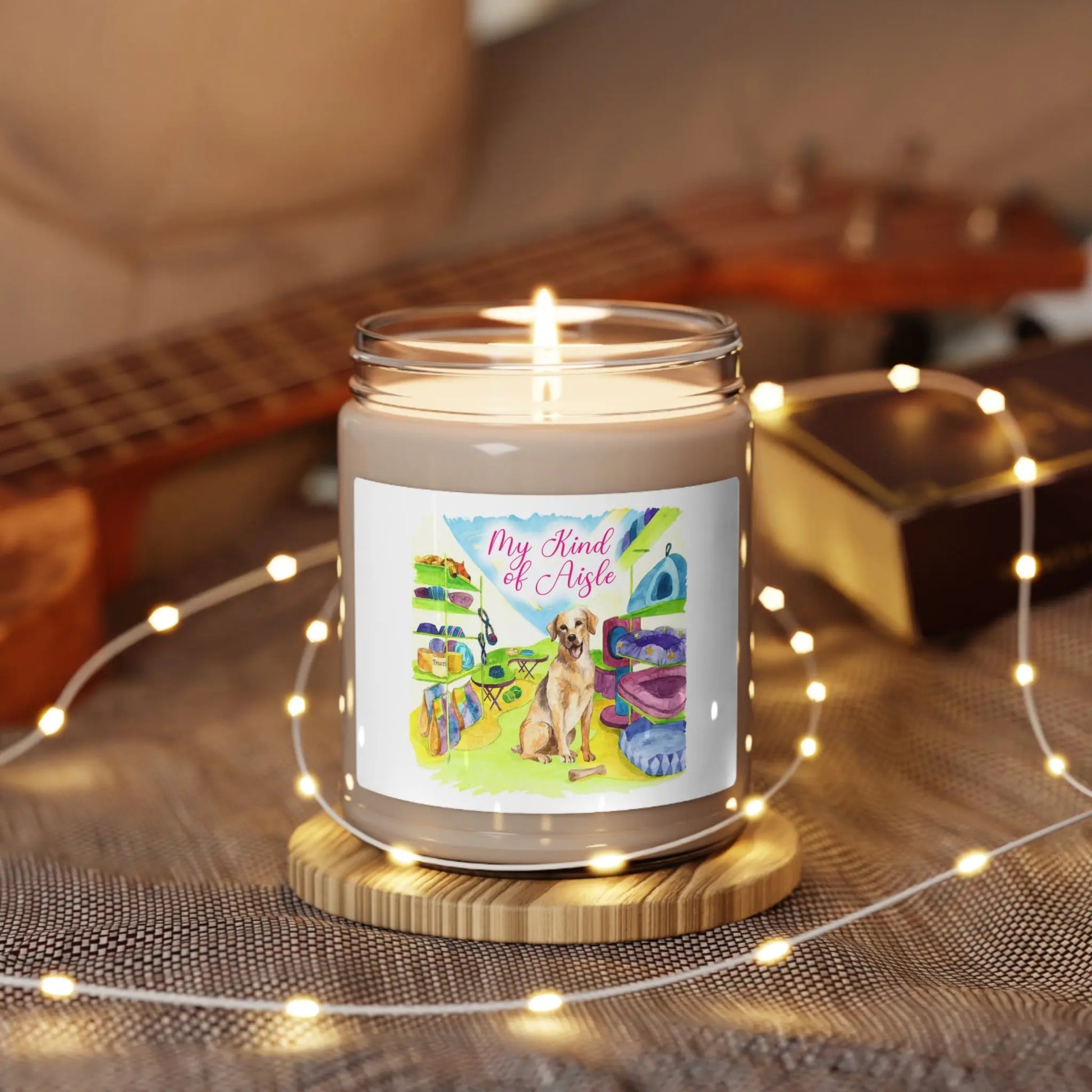 Empowerment Scented Candle, Yellow Lab Dog, Inspiring Women's Pet My Kind of Aisle