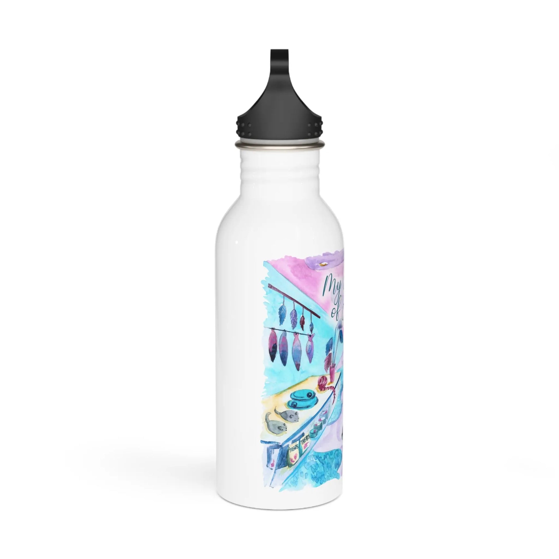 Empowerment Water Bottle, Black Cat, Inspiring Women's Pet, 20 oz My Kind of Aisle