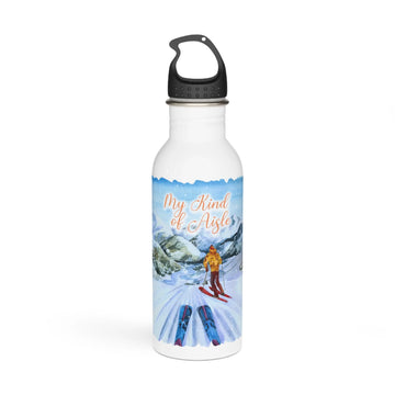 Empowerment Water Bottle, Inspiring Women's Downhill Ski, 20 oz