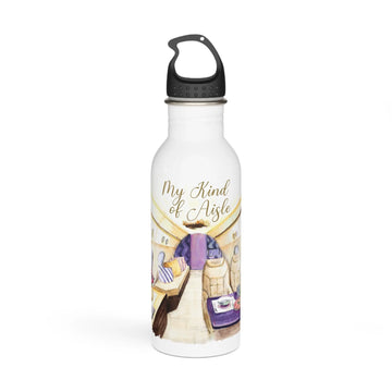 Empowerment Water Bottle, Inspiring Women's Luxury Private Jet Airplane, 20 oz My Kind of Aisle