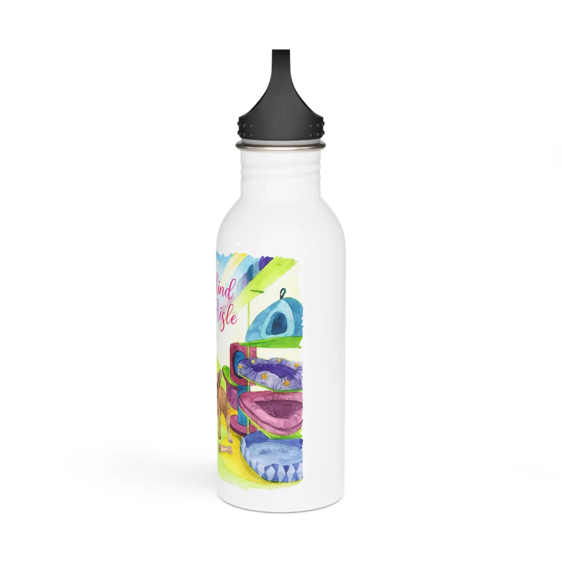 Empowerment Water Bottle, Inspiring Women's Pet French Bulldog, 20 oz My Kind of Aisle