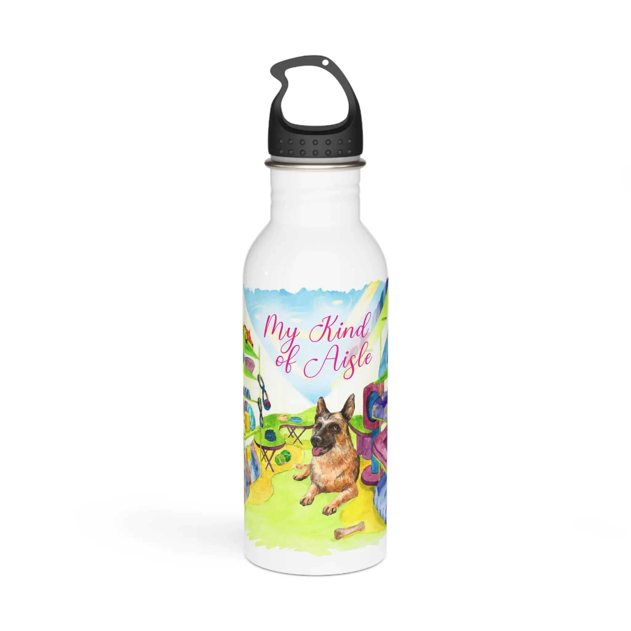 Empowerment Water Bottle, Inspiring Women's Pet German Shepherd, 20 oz My Kind of Aisle
