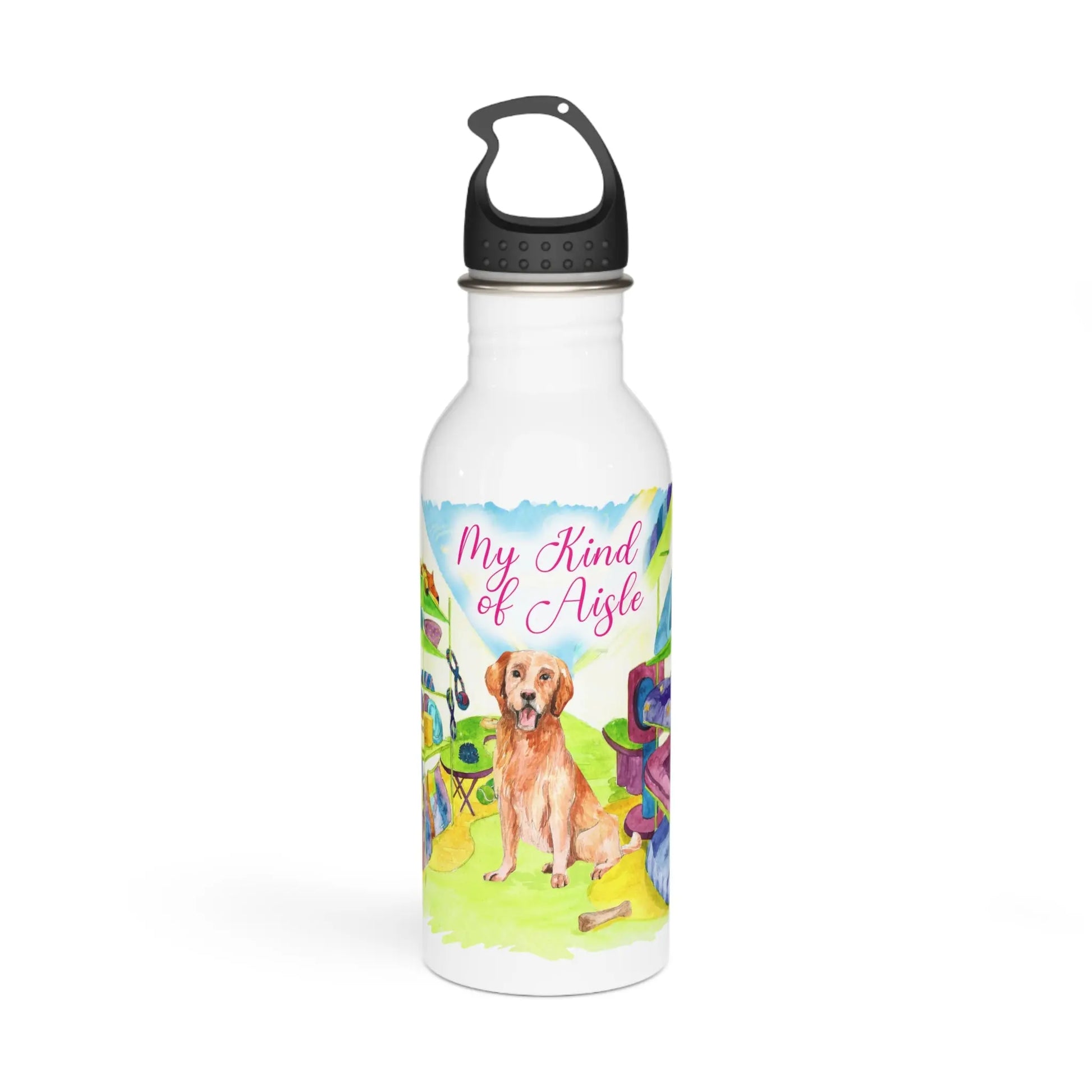 Empowerment Water Bottle, Inspiring Women's Pet Golden Retriever, 20 oz My Kind of Aisle