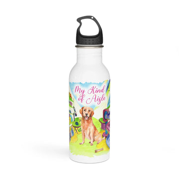 Empowerment Water Bottle, Inspiring Women's Pet Golden Retriever, 20 oz My Kind of Aisle