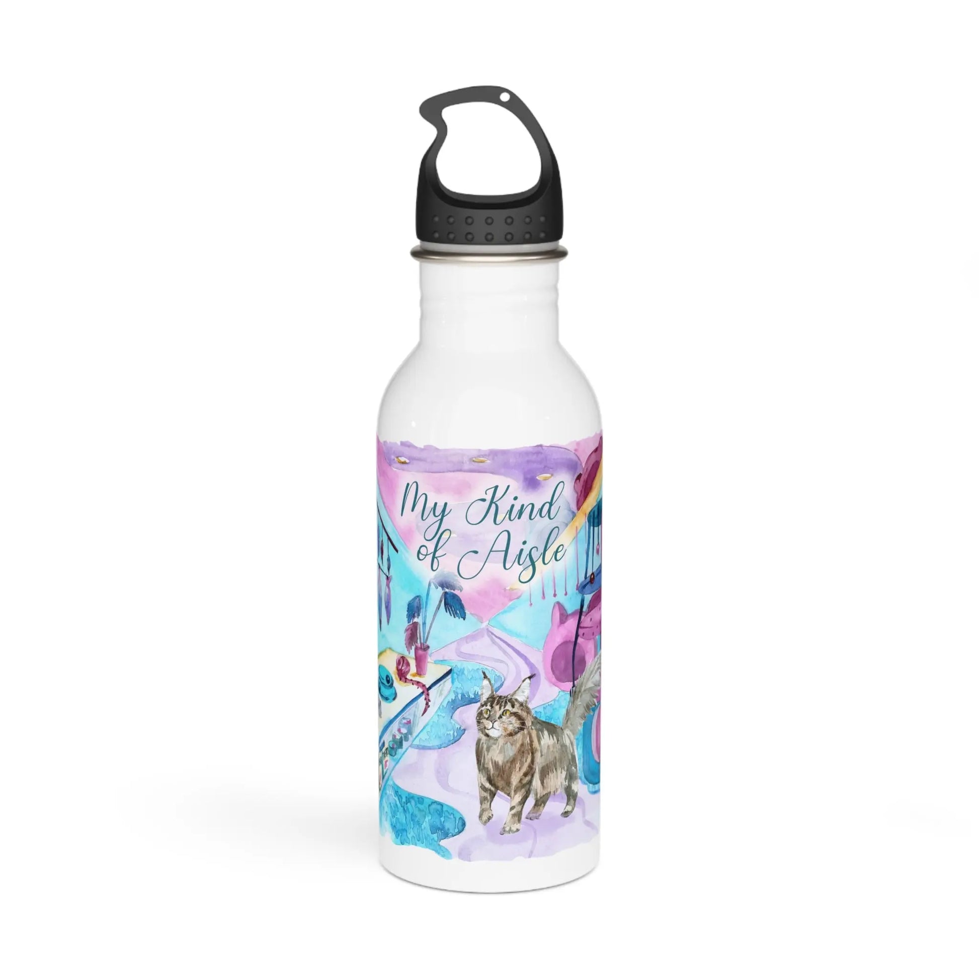 Empowerment Water Bottle, Maine Coon Cat, Inspiring Women's Pet, 20 oz My Kind of Aisle