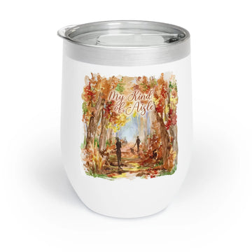 Empowerment Wine Tumbler, Inspiring Women's Autumn Trail Drinking Cup, 12 oz