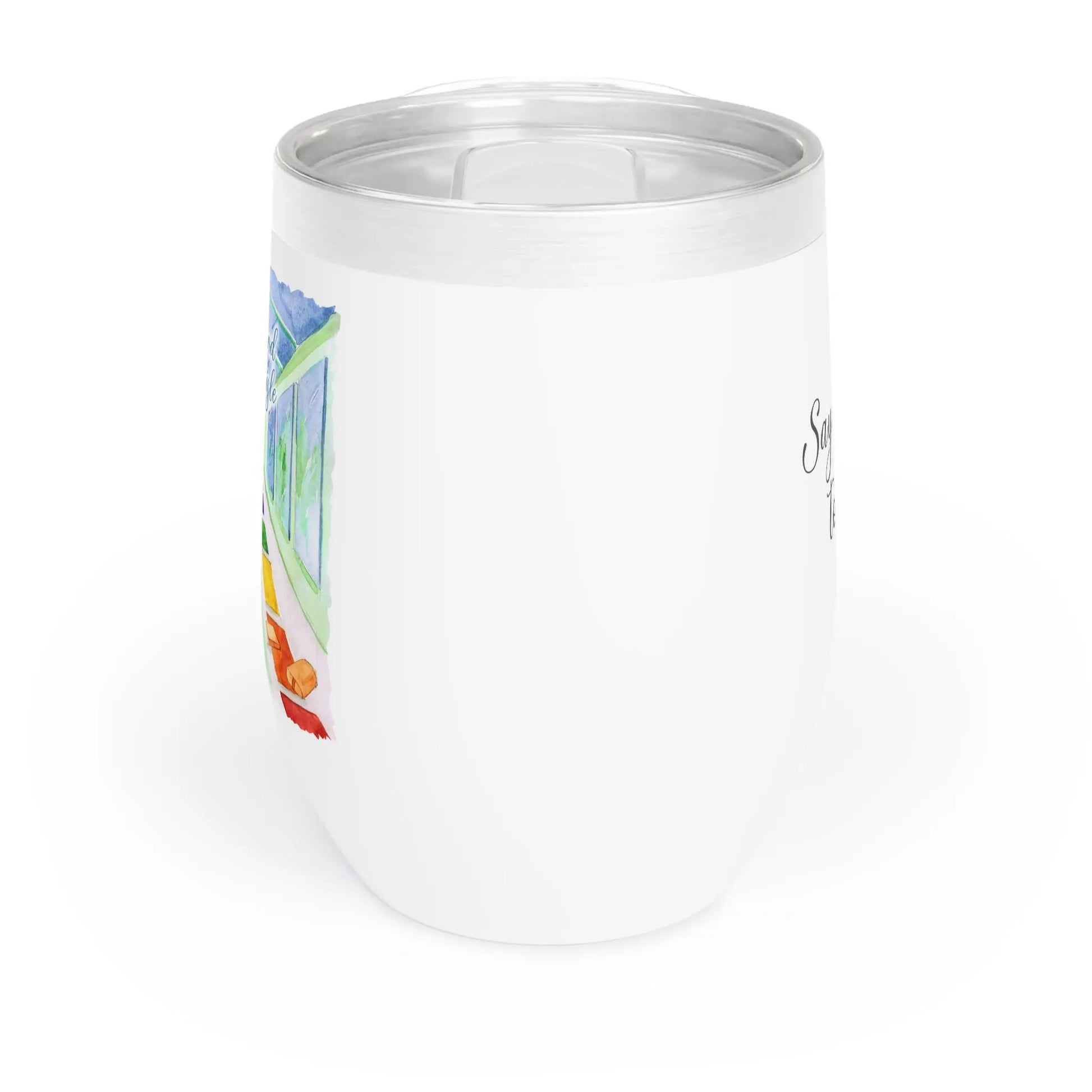 Empowerment Wine Tumbler, Inspiring Women's Yoga Studio Drink Cup, 12 oz My Kind of Aisle